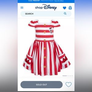 Disney’s Minnie Mouse Striped Dress for Girls